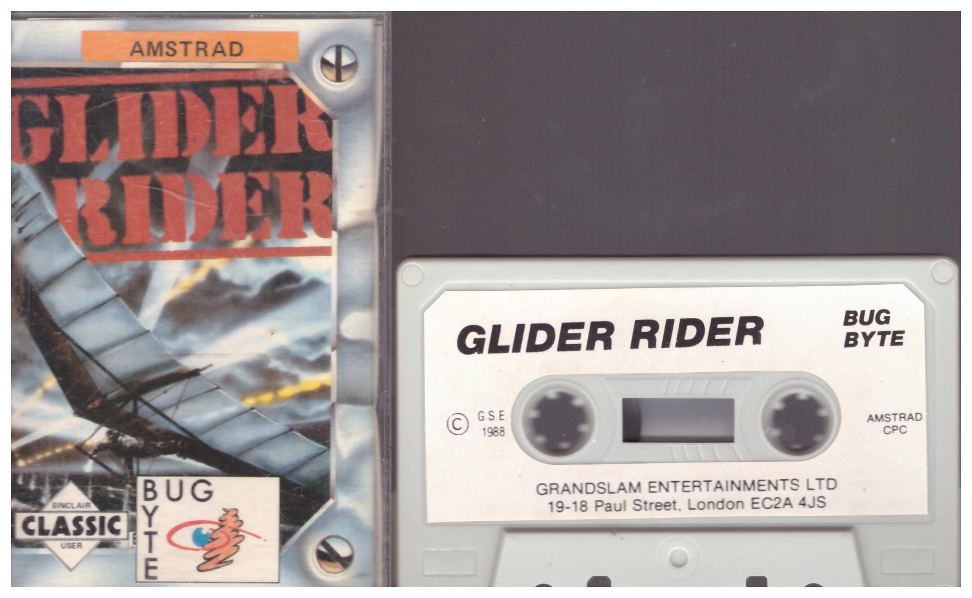 Glider Rider for Amstrad CPC by Bug Byte on Tape