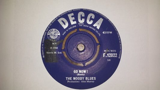 7" 45RPM Go Now!/It's Easy Child by The Moody Blues from Decca