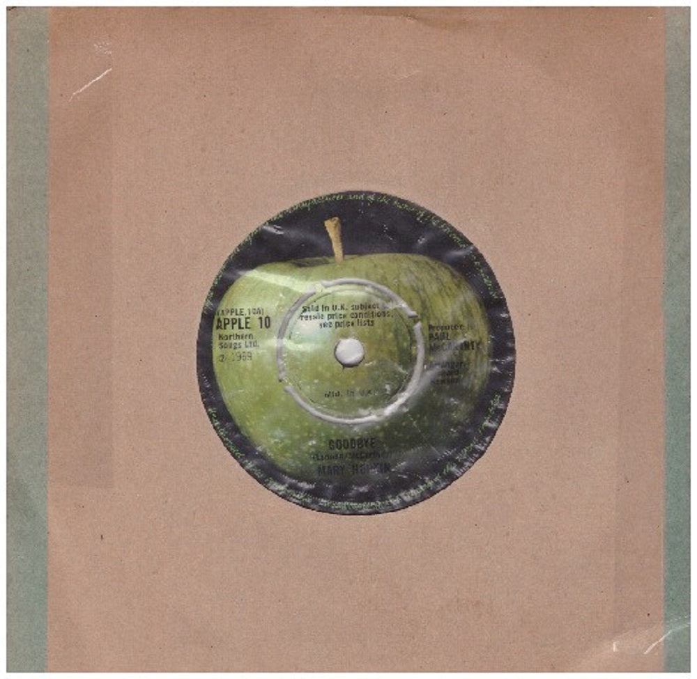 7" 45RPM Goodbye/Sparrow by Mary Hopkin from Apple Records (APPLE 10)