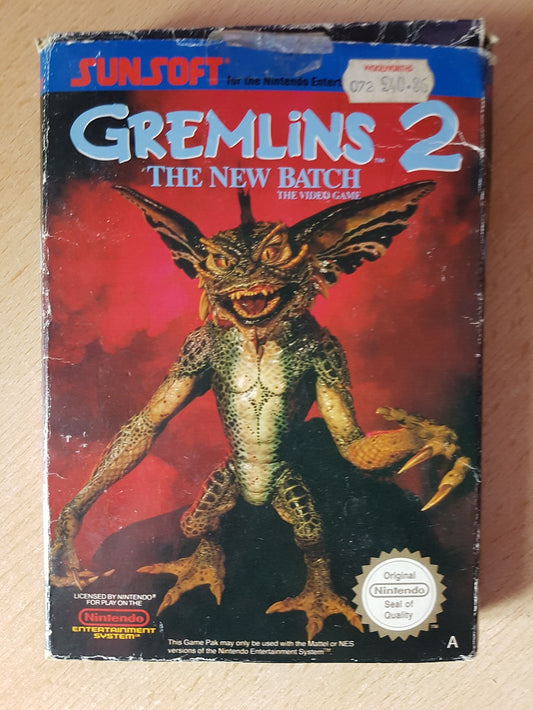 Gremlins 2: The New Batch PAL for Nintendo Entertainment System/NES from Sunsoft (NES-2Z-UKV)