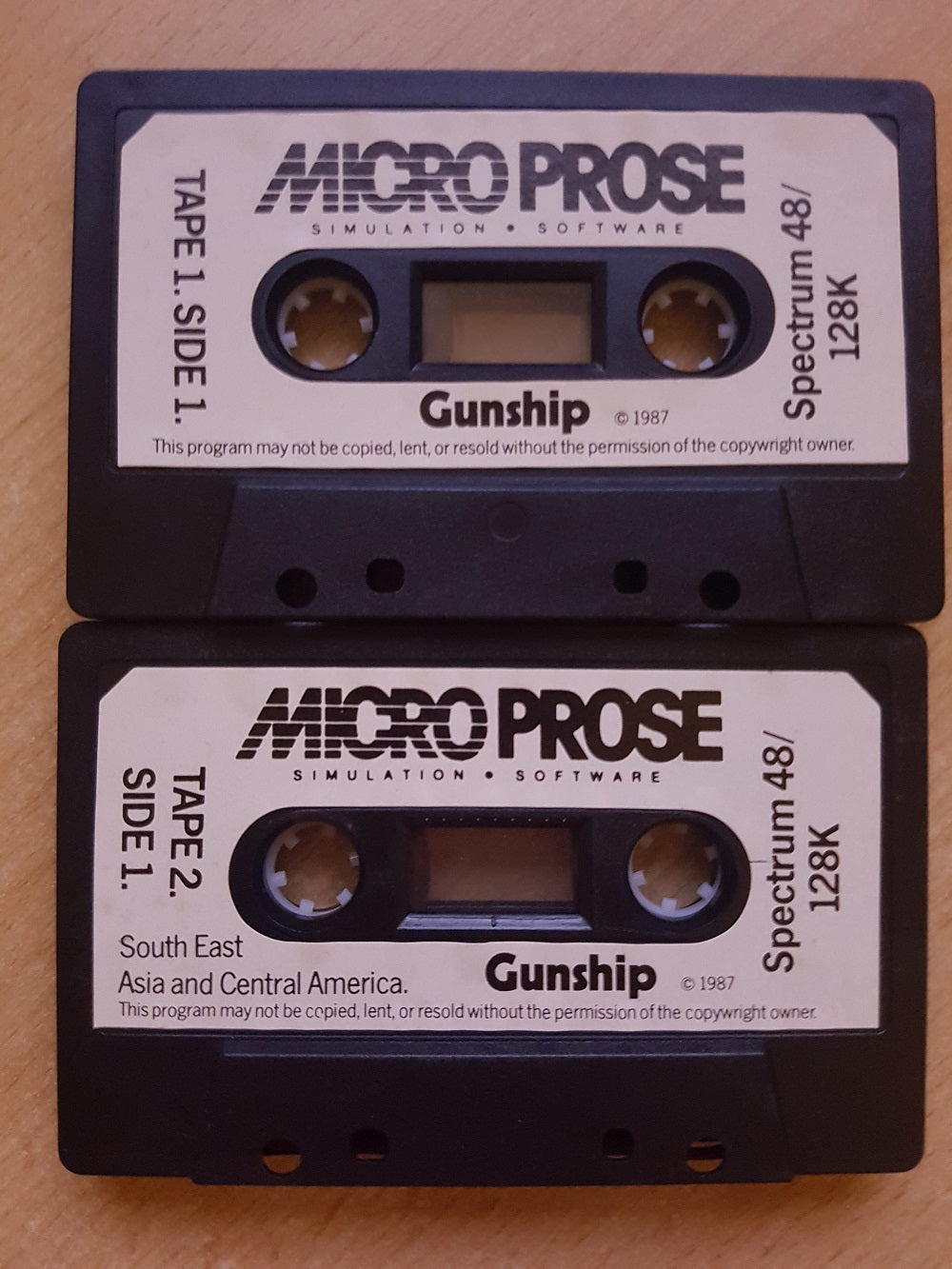 Gunship Tapes Only for ZX Spectrum from Microprose