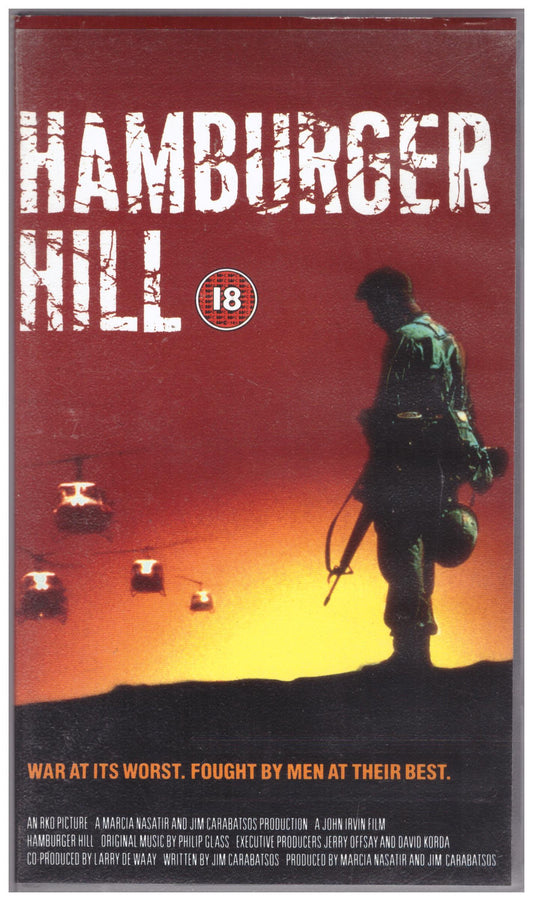 Hamburger Hill VHS from First Independent (CC 1154)