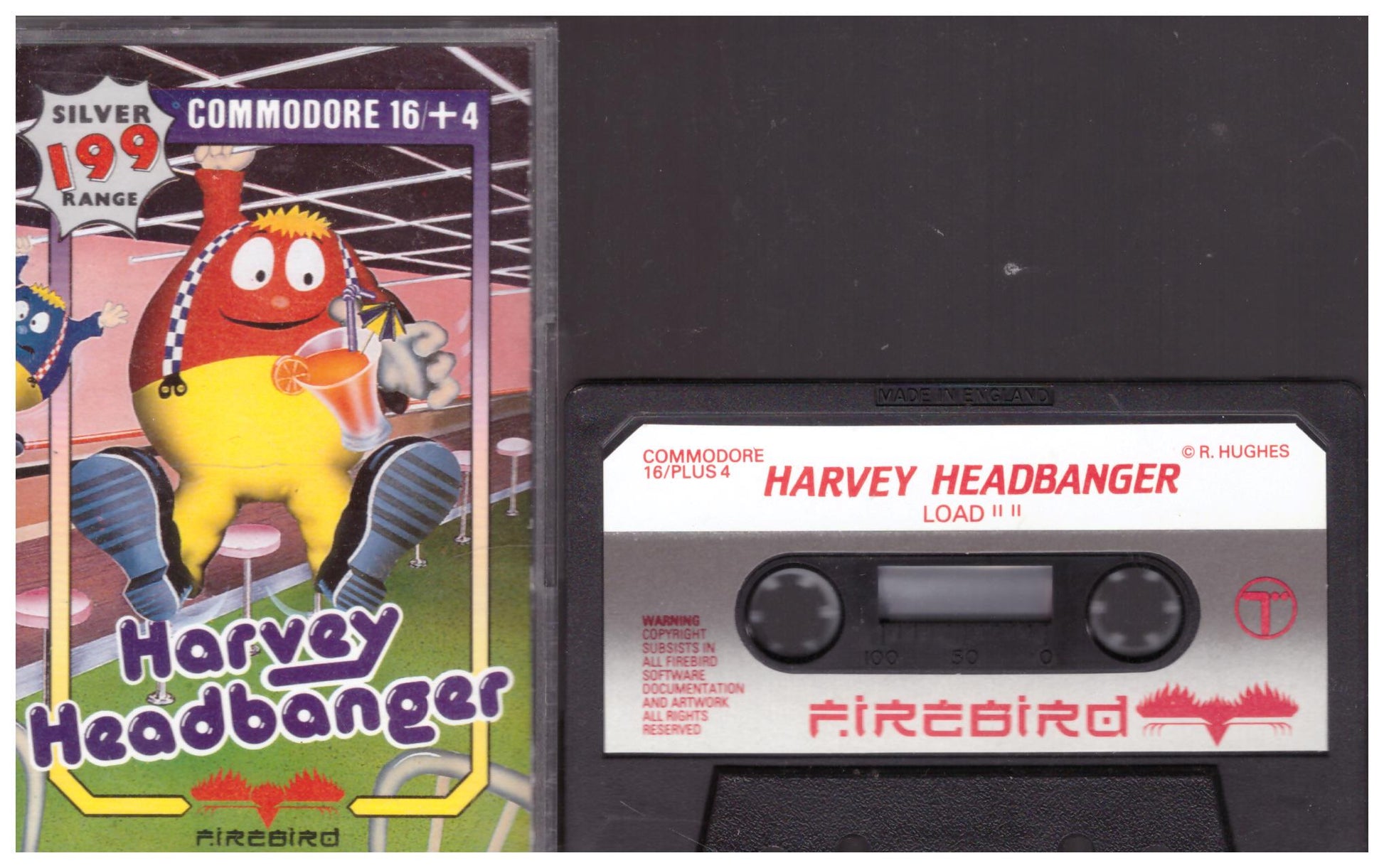 Harvey Headbanger for Commodore 16/Plus 4 from Firebird