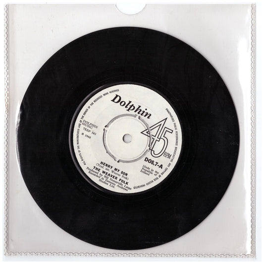 7" 45RPM Henry My Son/Roll In My Sweet Baby's Arms by The Weavers from Dolphin