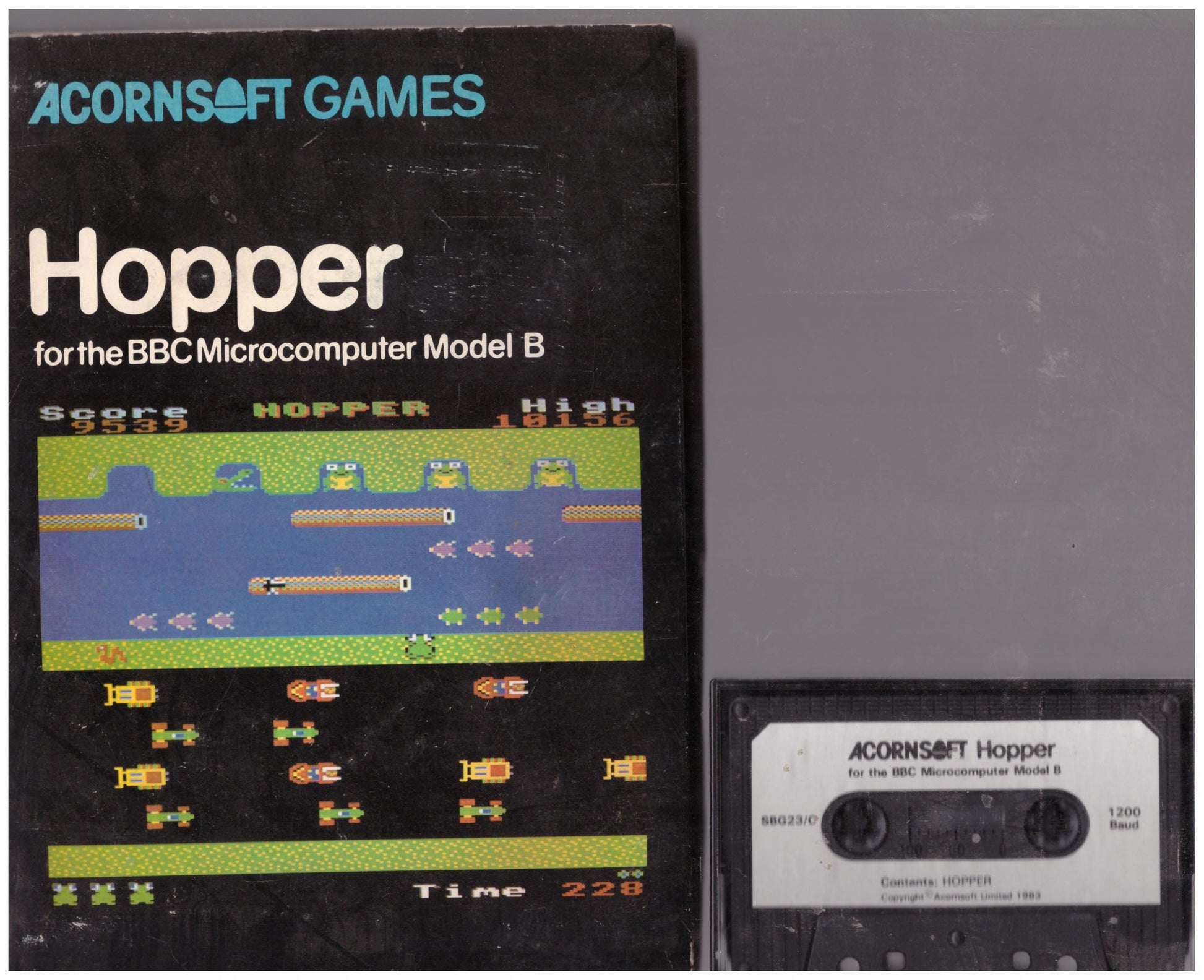 Hopper for BBC Micro Model B from Acornsoft (SGB23)