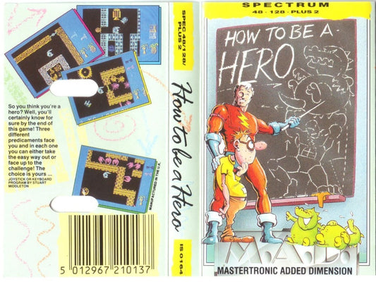 How To Be A Hero for ZX Spectrum from M.A.D./Mastertronic Added Dimension