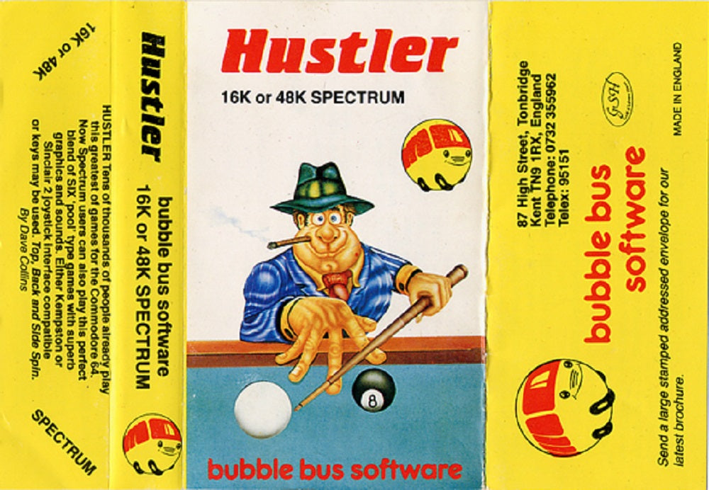 Hustler for ZX Spectrum from Bubble Bus Software