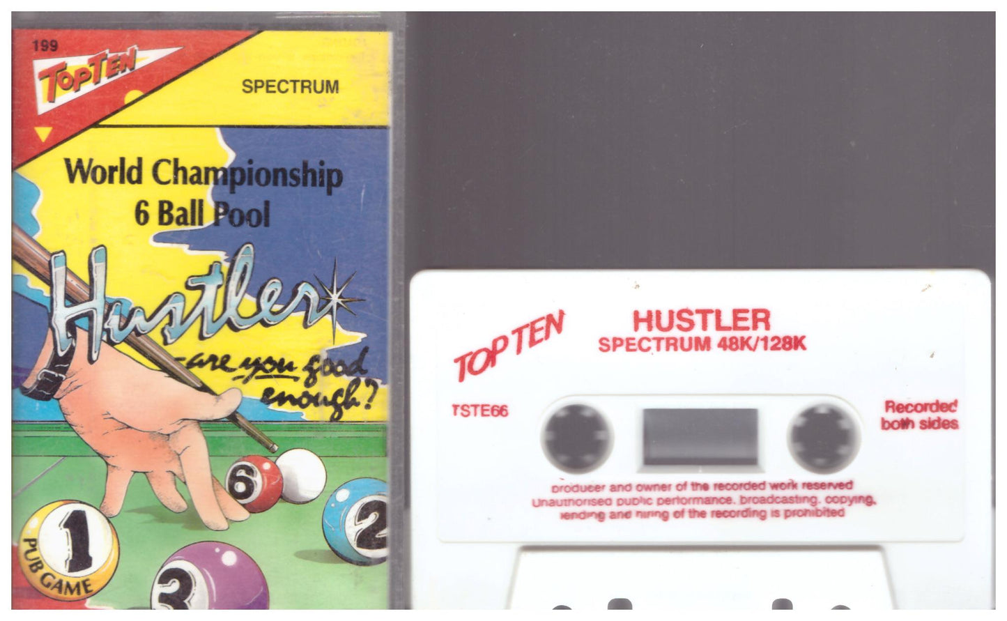 Hustler for ZX Spectrum from Top Ten Hits (TSTE 66)