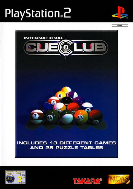 International Cue Club PAL for Sony Playstation 2/PS2 from Midas Touch (SLES 50914)