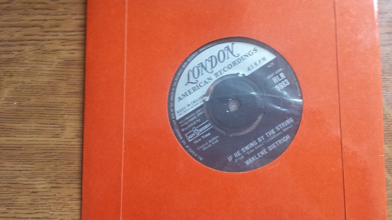 7" 45RPM Such Trying Times/If He Swing By The String by Marlene Dietrich from London American