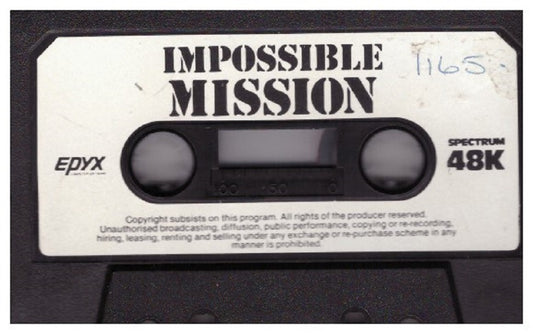 Impossible Mission Tape Only for ZX Spectrum from U.S. Gold