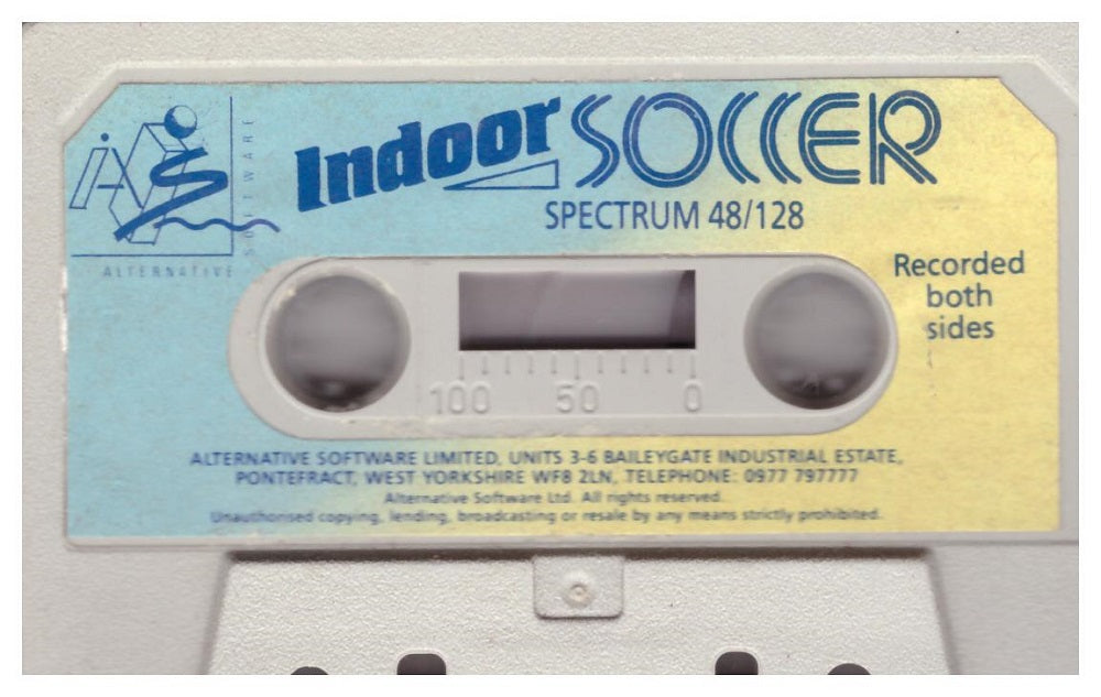 Indoor Soccer Tape Only for ZX Spectrum from Alternative Software