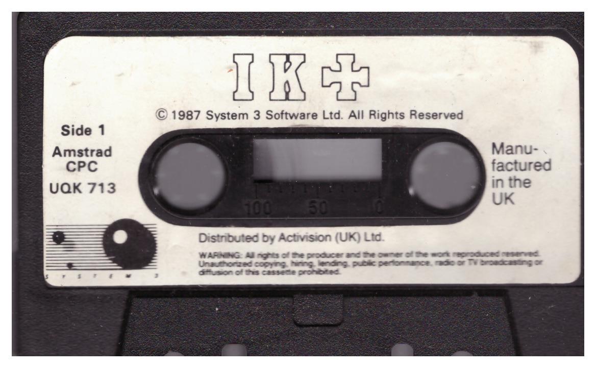 IK+/International Karate + for Amstrad CPC from System 3 (UQK 713)