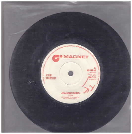 Jealous Mind/Guitar Star by Alvin Stardust from Magnet (MAG 5)