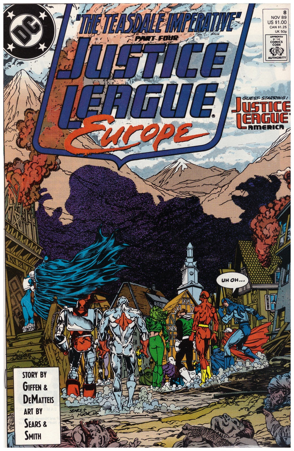 Justice League Europe #8 Nov 89 from DC Comics