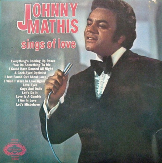 Johnny Mathis Sings Of Love from Hallmark Records (SHM 749)