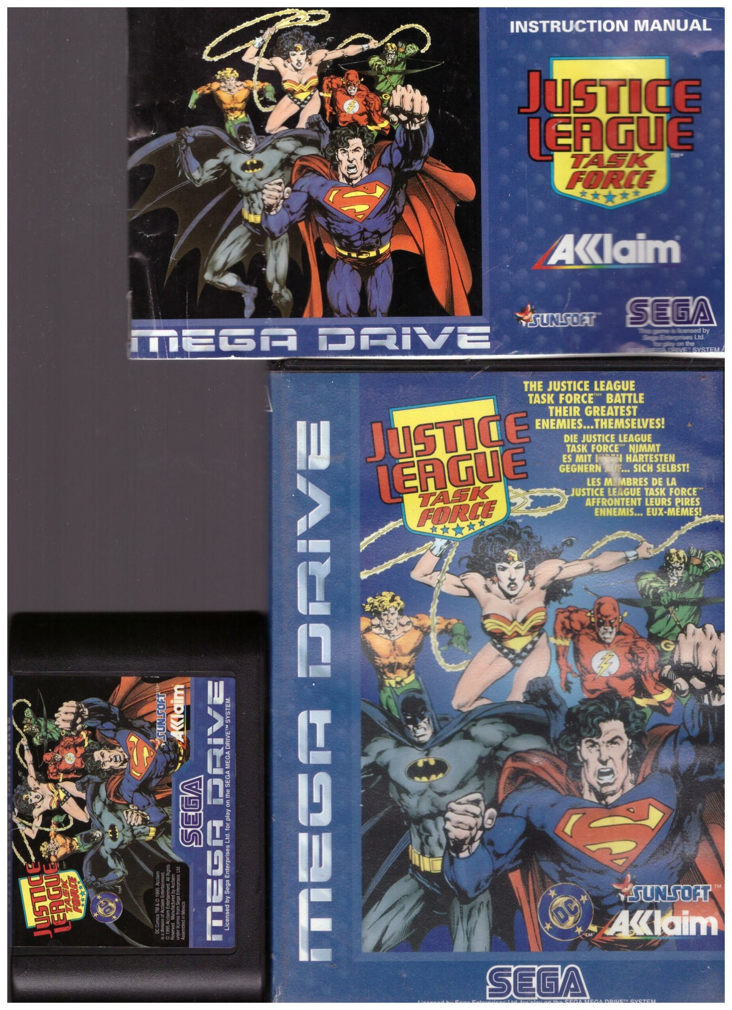 Justice League: Task Force for Sega Megadrive from Acclaim (T-81456-50)