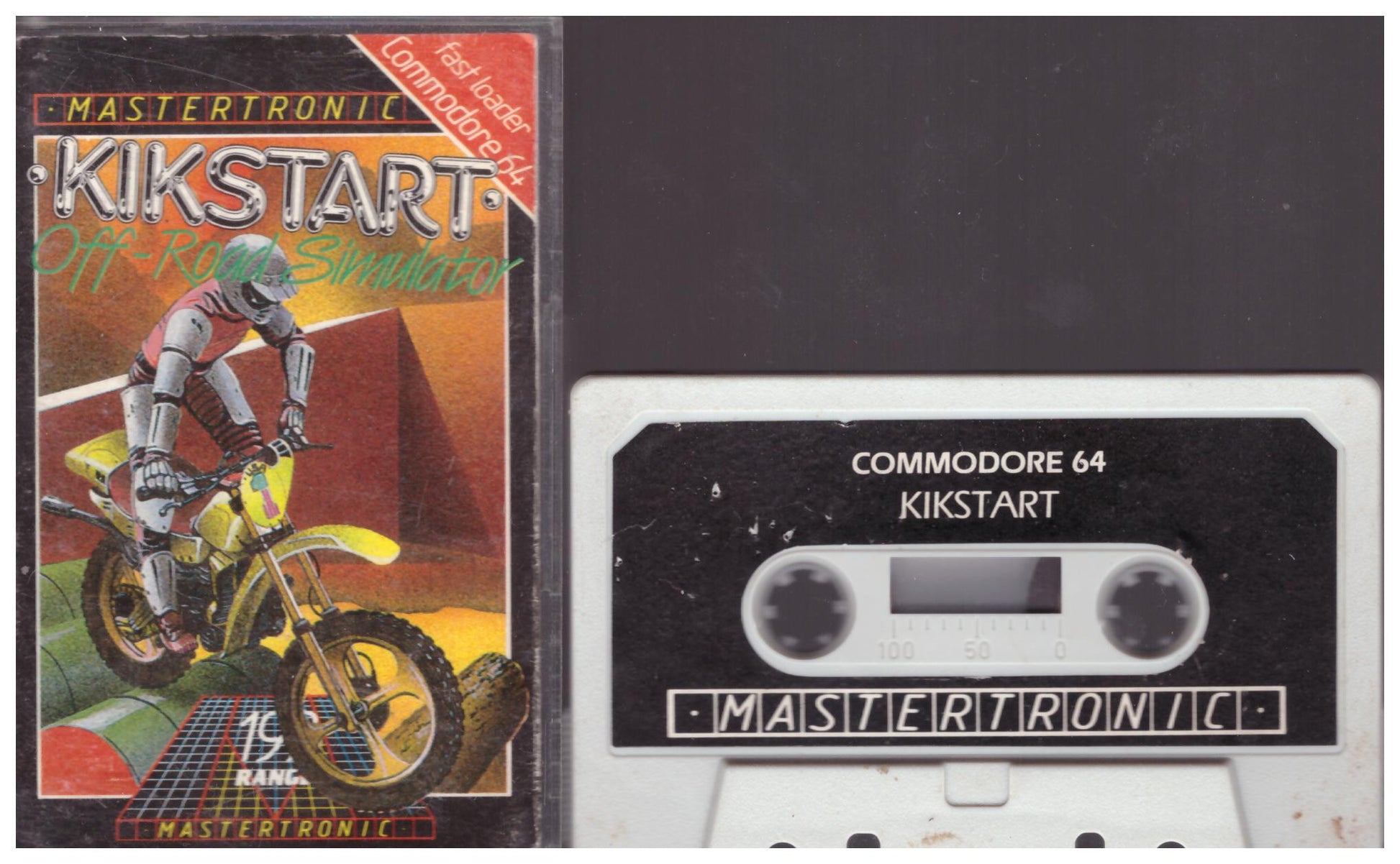 Kikstart for Commodore 64 by Mastertronic on Tape (IC 0056)