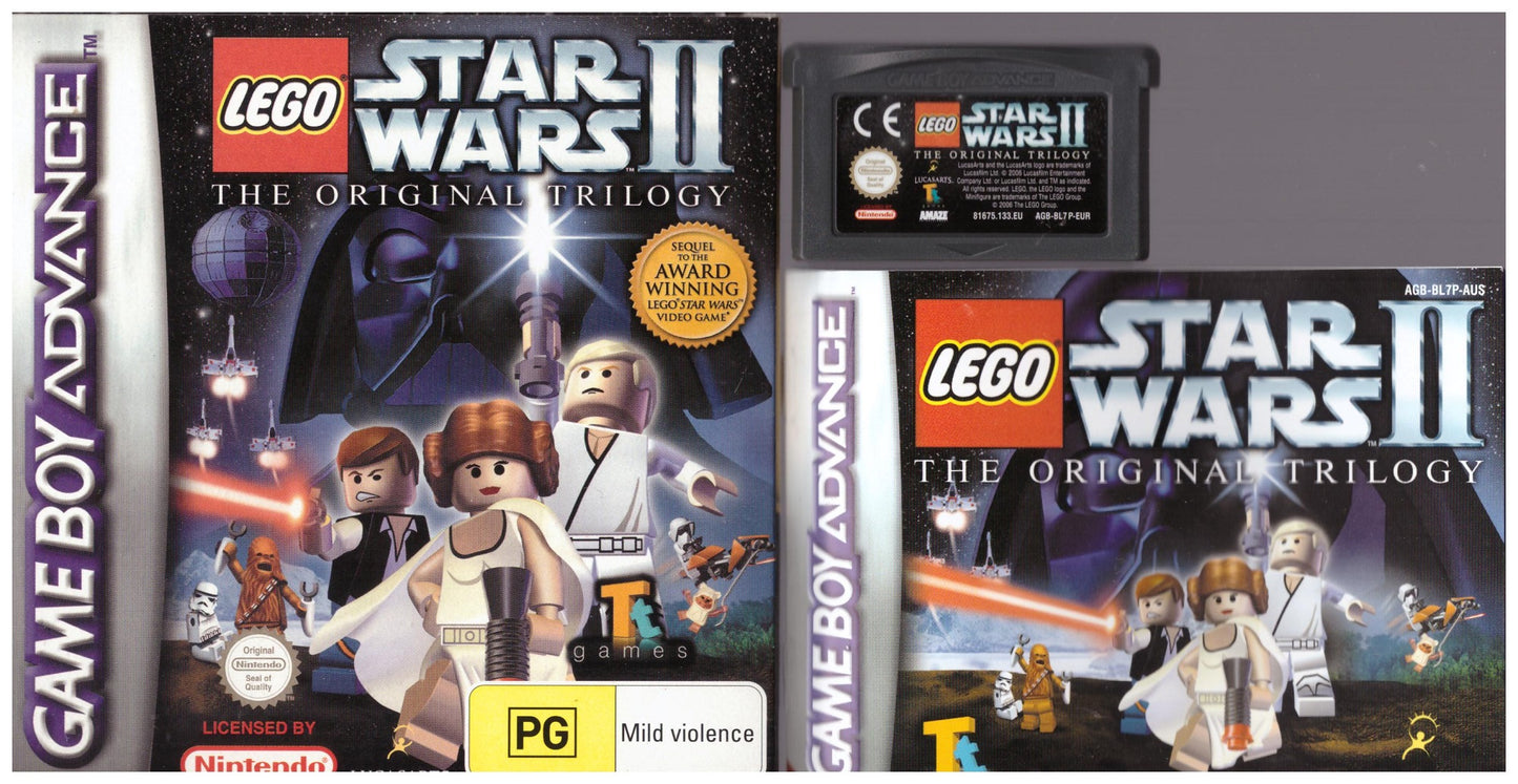 Lego Star Wars II: The Original Trilogy for Nintendo Gameboy Advance from Lucasarts (AGB-P-BL7P)