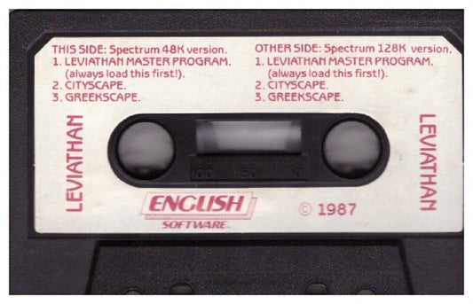 Leviathan Tape Only for ZX Spectrum from English Software