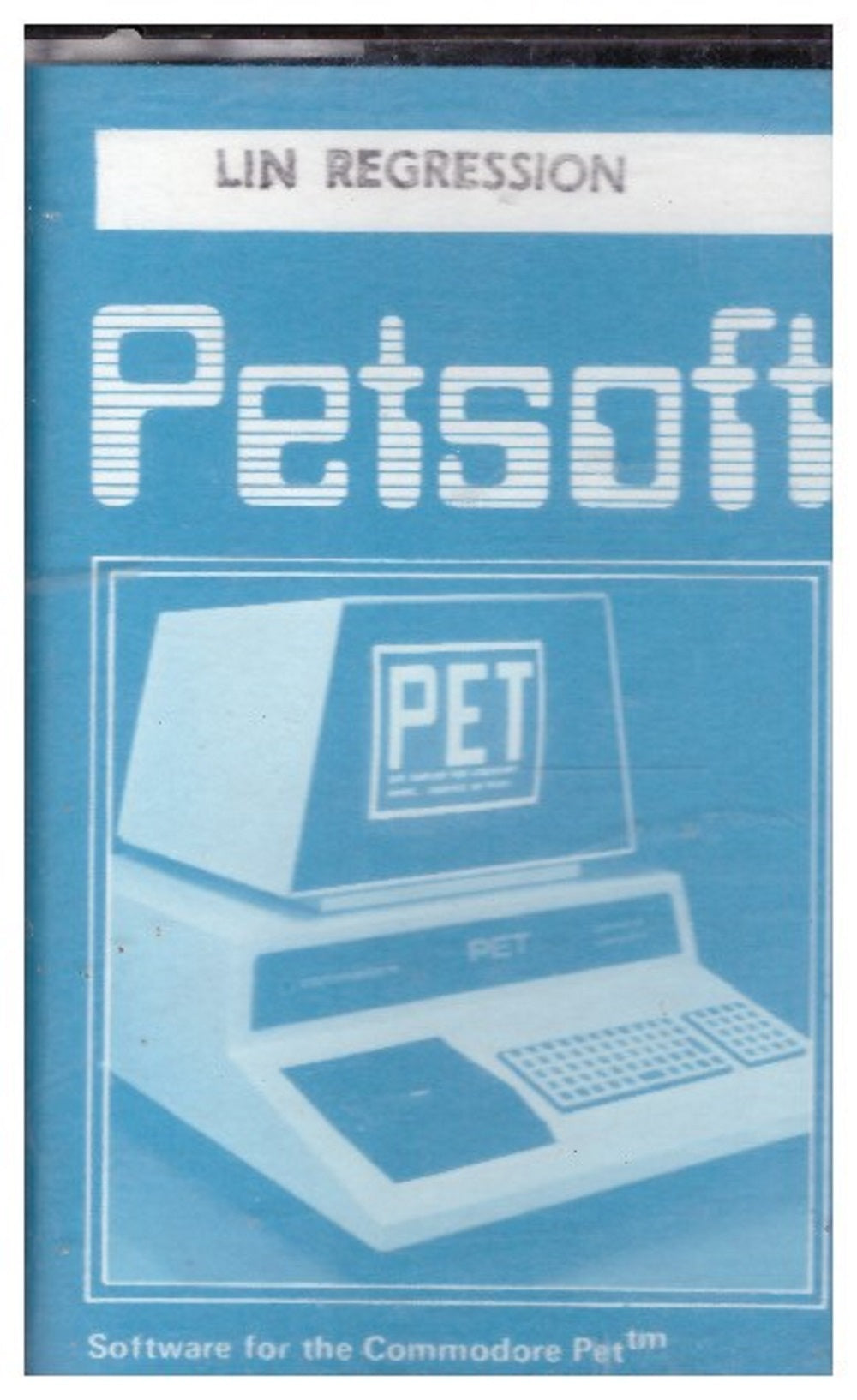 Lin Regression for Commodore PET from Petsoft