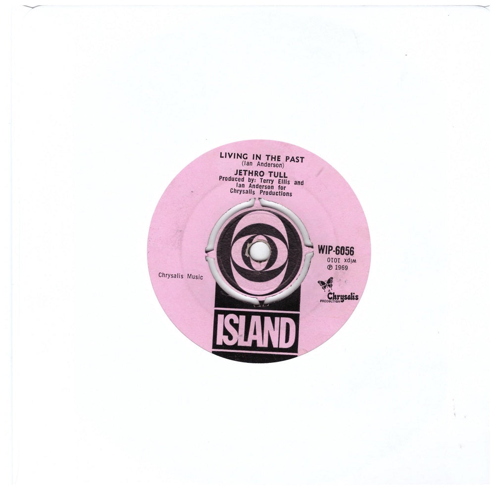 7" 45RPM Living In The Past/Driving Song by Jethro Tull from Island Records (WIP-6056)