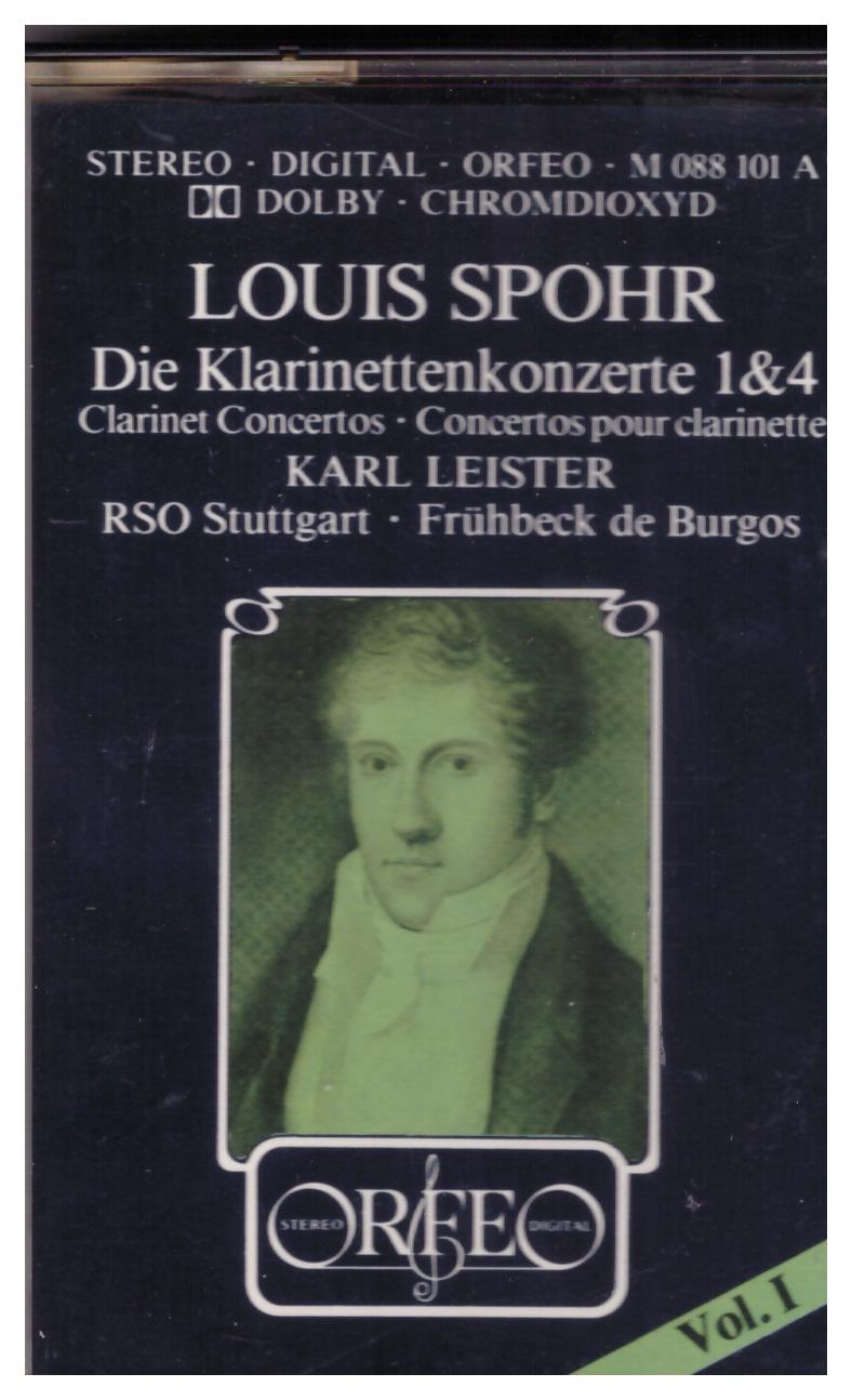 Louis Spohr: Clarinet Concertos 1 & 4 by Karl Leister from Orfeo