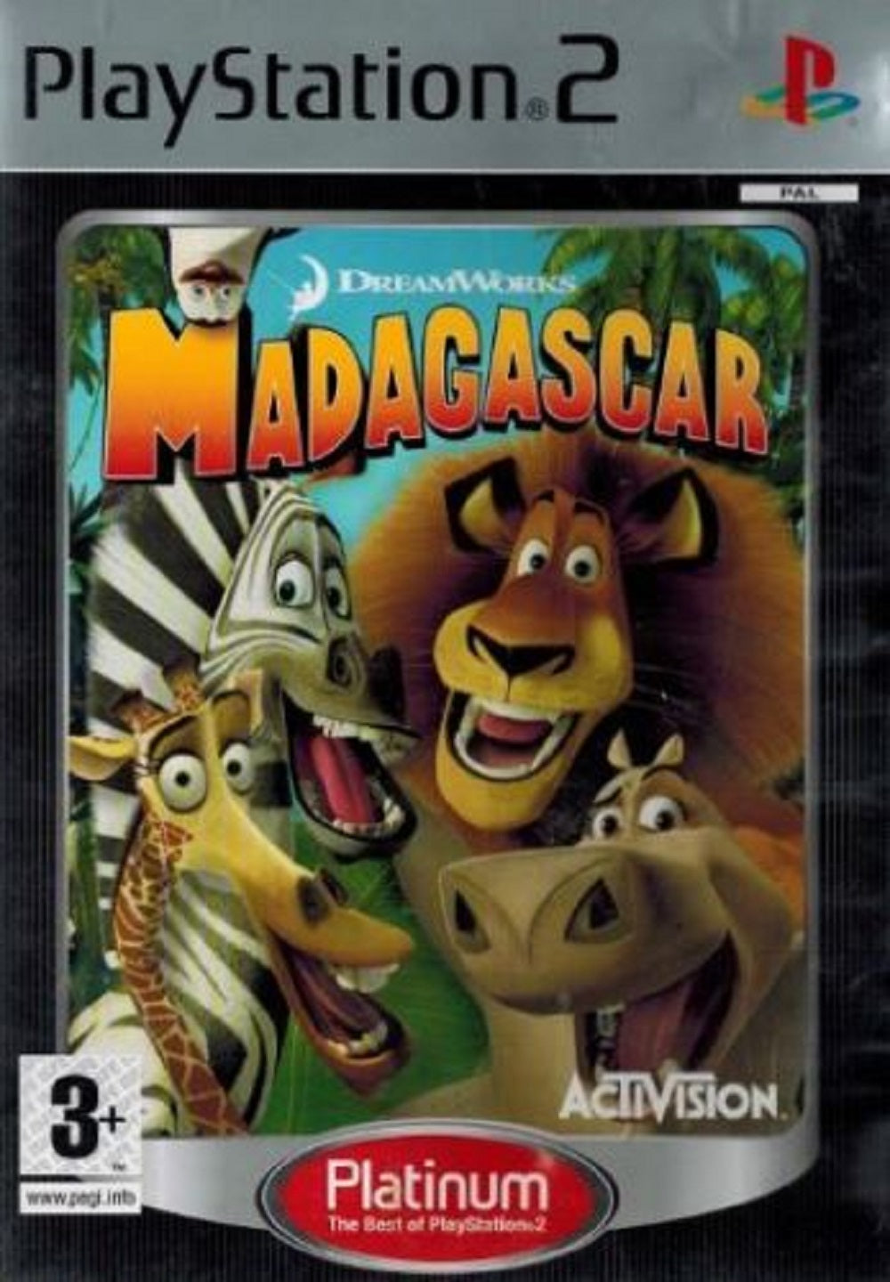 Madagascar PAL for Sony Playstation 2/PS2 from Activision (SLES 53225)