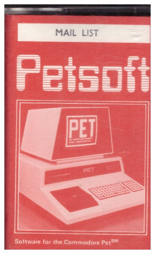 Mail List for Commodore PET from Petsoft