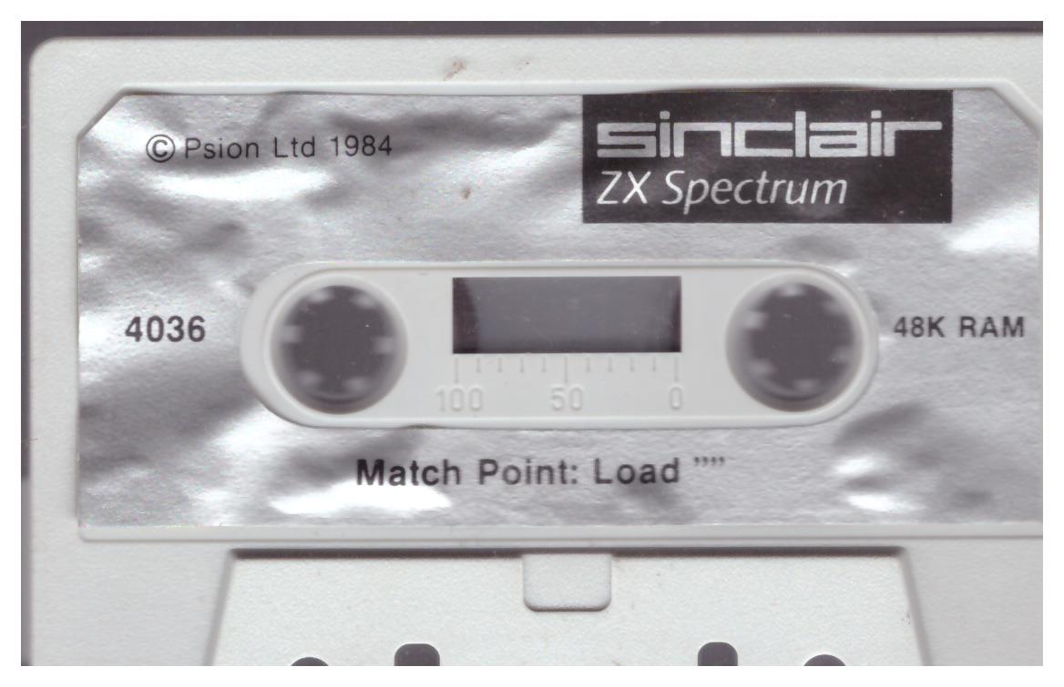 Match Point Tape Only for ZX Spectrum from Sinclair (4036)