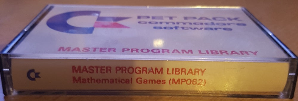 Mathematical Games for Commodore PET from Commodore Software (MP062)