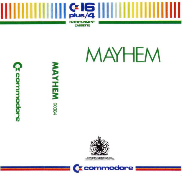 Mayhem for Commodore 16/Plus 4 by Commodore on Tape