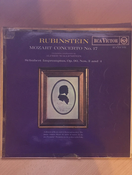 Mozart Piano Concerto No.17/Schubert Impromptus Op. 90 Nos. 3 & 4 by Artur Rubinstein from RCA Victor (RB-6578)