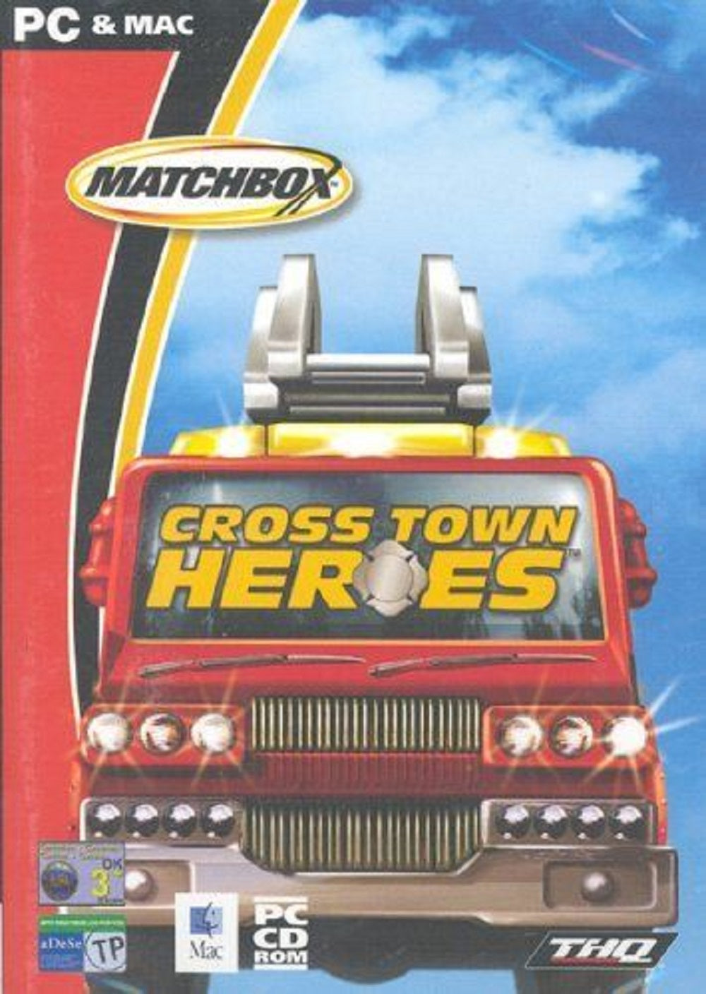 Matchbox Cross Town Heroes for PC and Apple Mac – Family-friendly rescue adventure with fire trucks, ambulances, and police cars from THQ.