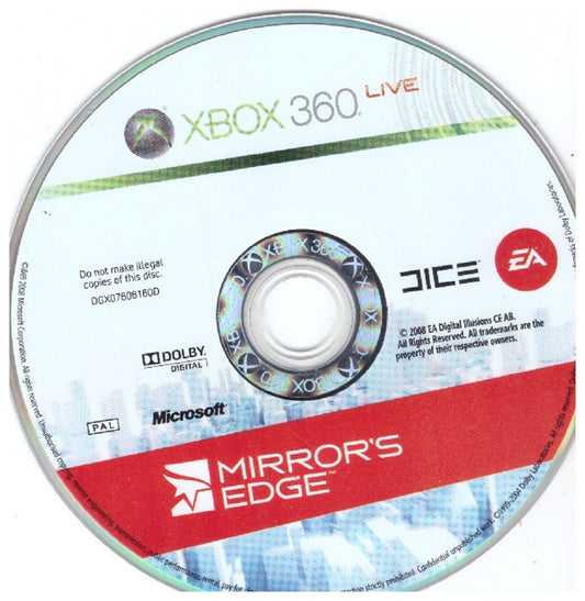 Mirror's Edge Disc Only PAL for Microsoft XBOX 360 from EA