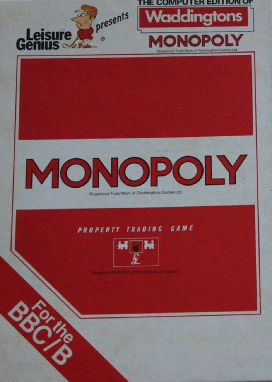 Monopoly for BBC Micro game, vintage Monopoly video game, Leisure Genius Monopoly, BBC Micro board game