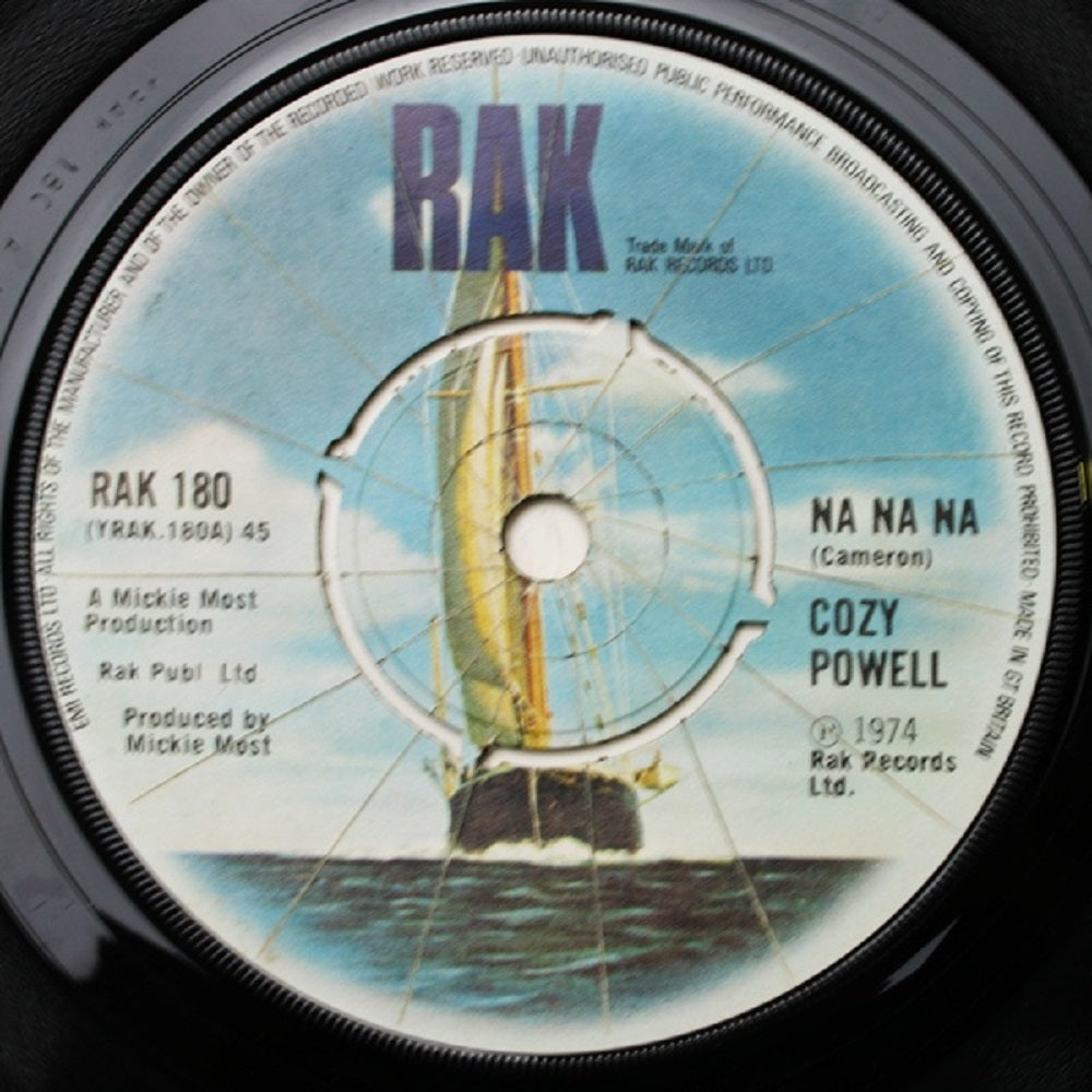 7" 45RPM Na Na Na/Mistral by Cozy Powell from RAK (RAK 180)