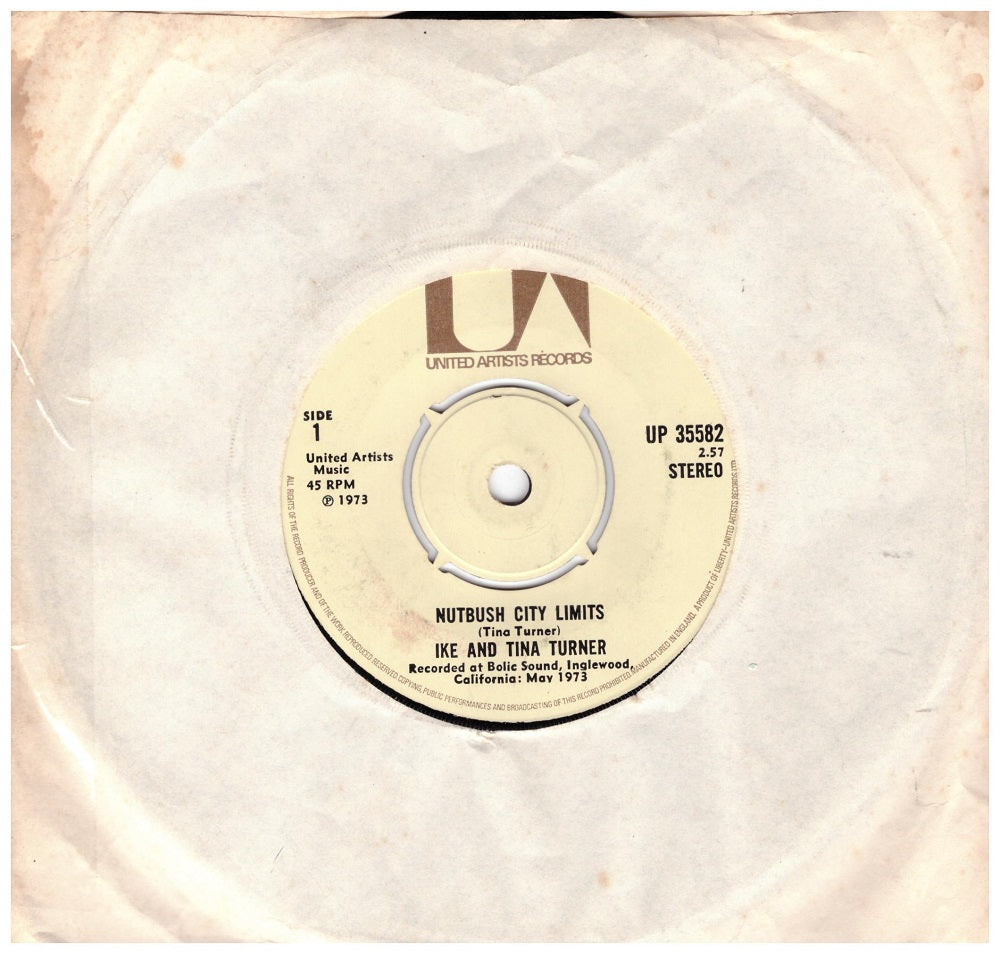 7" 45RPM Nutbush City Limits/Help Him by Ike And Tina Turner from United Artists Records (UP 35582)