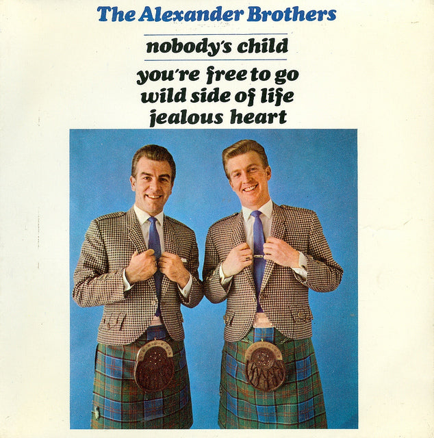 7" 45RPM Nobody's Child/You're Free To Go/Wild Side Of Life/Jealous Heart EP by The Alexander Brothers from PYE