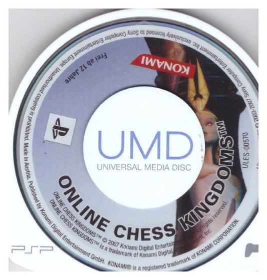 Online Chess Kingdoms for Sony Playstation Portable/PSP from Konami (ULES-00570)