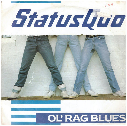 7" 45RPM Ol' Rag Blues/Stay The Night by Status Quo from Vertigo (QUO 11)