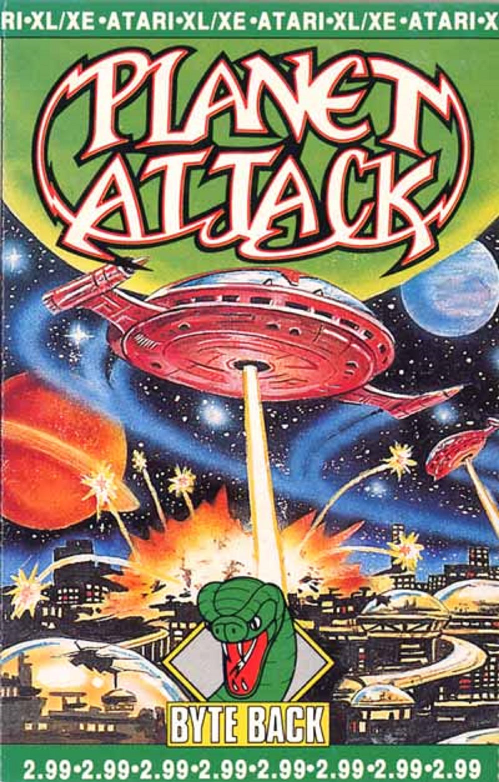 Planet Attack for Atari 8-Bit Computers from Byte Back