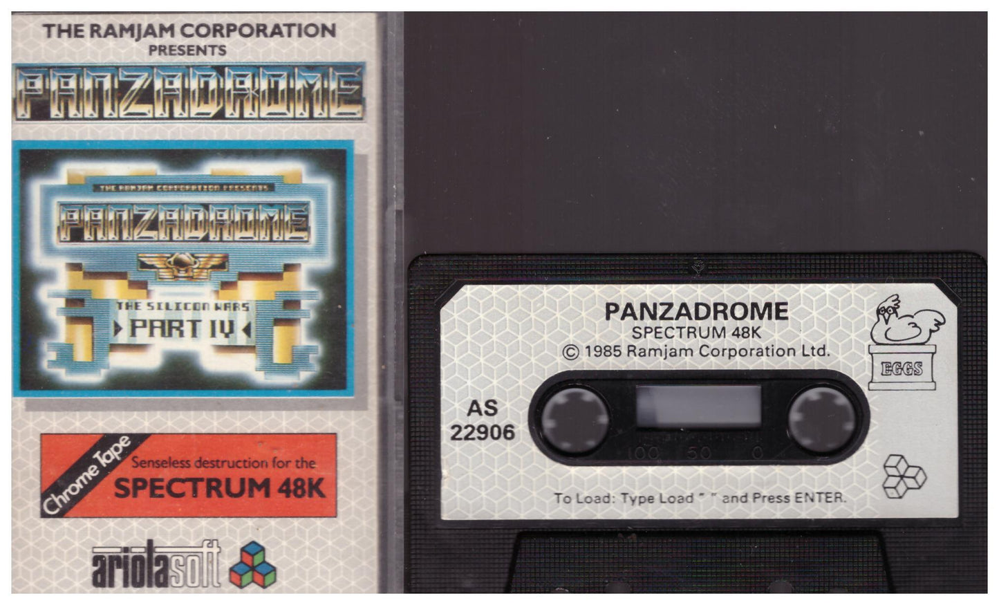 Panzadrome for ZX Spectrum from Ariolasoft (AS 22906)