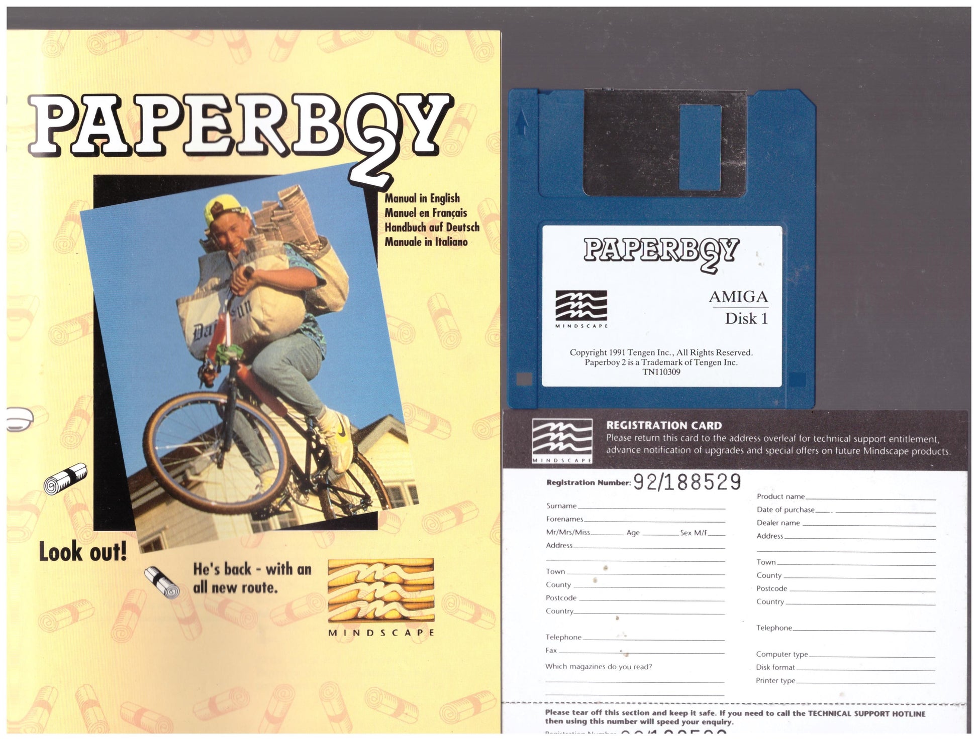 Paperboy 2 for Commodore Amiga from Mindscape