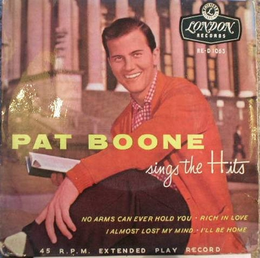 7" 45RPM Pat Boone Sings The Hits EP from London Records (RE-D 1063)