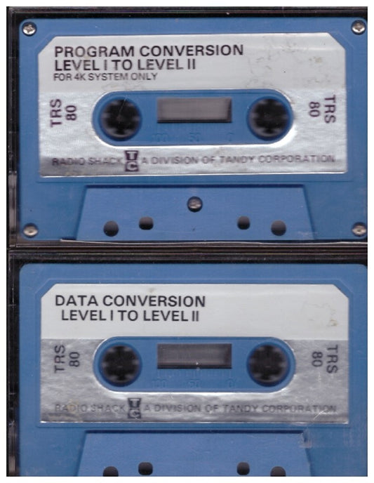 Program Conversion/Data Conversion Level I To Level II for Tandy TRS-80 from Tandy Corporation