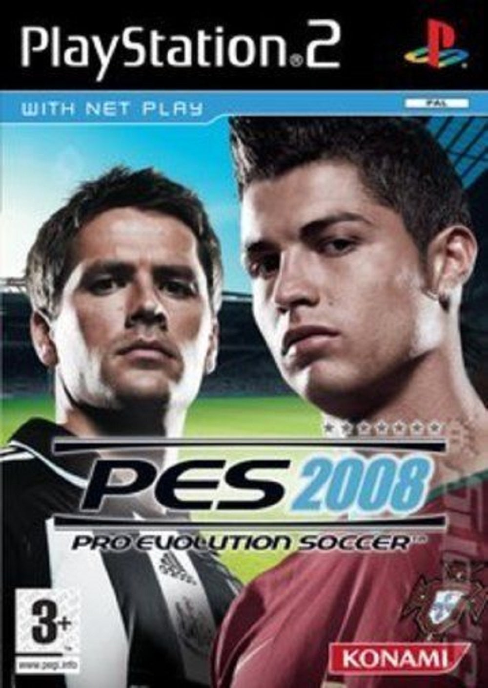 Pro Evolution Soccer 2008 (PES 2008) PAL for Sony Playstation 2/PS2 from Konami (SLES 54913)