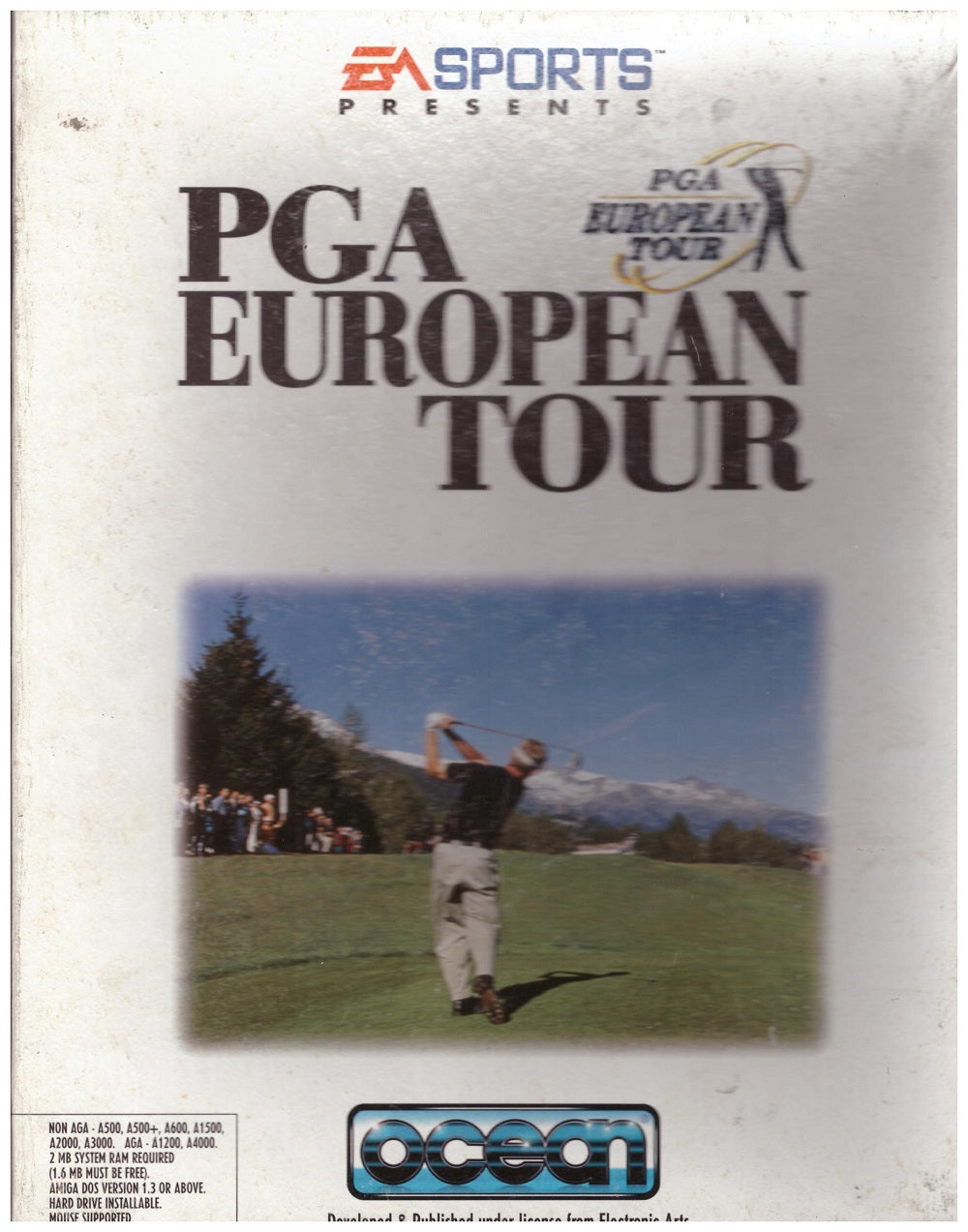 PGA European Tour for Commodore Amiga from Ocean