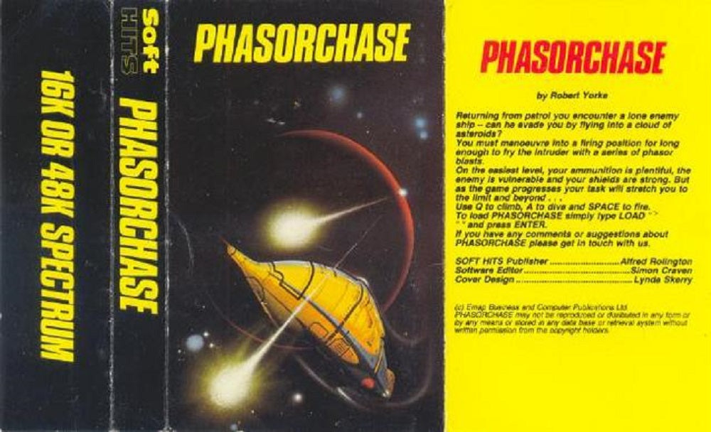 Phasorchase for ZX Spectrum from Soft Hits