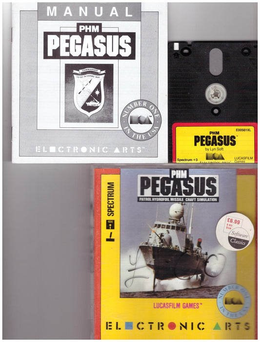 PHM Pegasus for ZX Spectrum from Lucasfilm Games/Electronic Arts on Disk